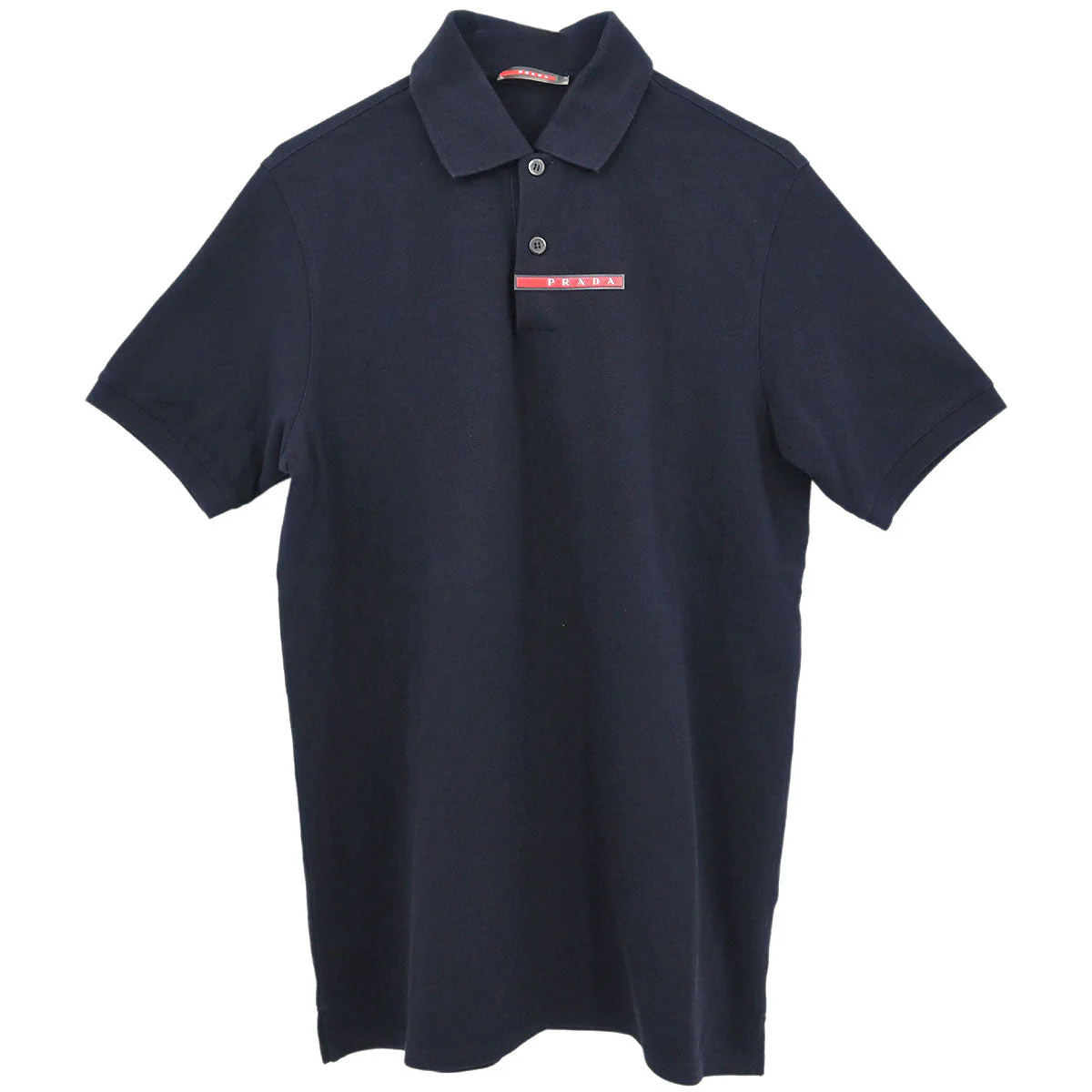 Prada Sport Polo Shirt Top Navy #S