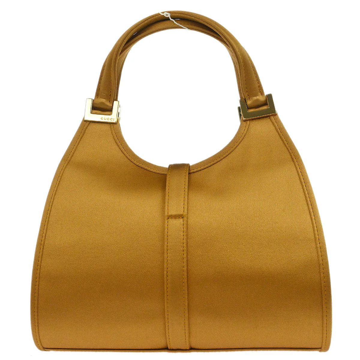 Gucci Gold Satin Mini Jackie Handbag - Image 2