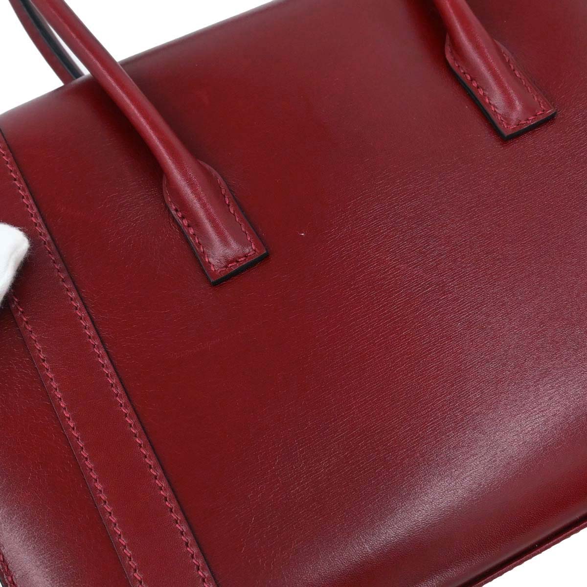 Hermes Rouge H Box Calf Drag 2 27 Handbag □F - Image 10