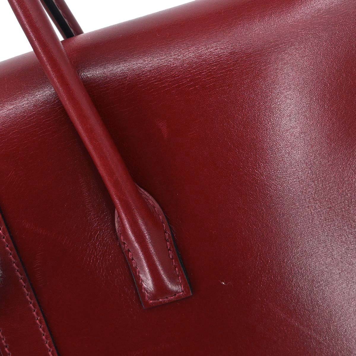 Hermes Rouge H Box Calf Drag 2 27 Handbag □F - Image 11