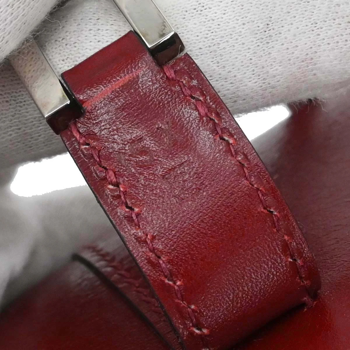 Hermes Rouge H Box Calf Drag 2 27 Handbag □F - Image 18