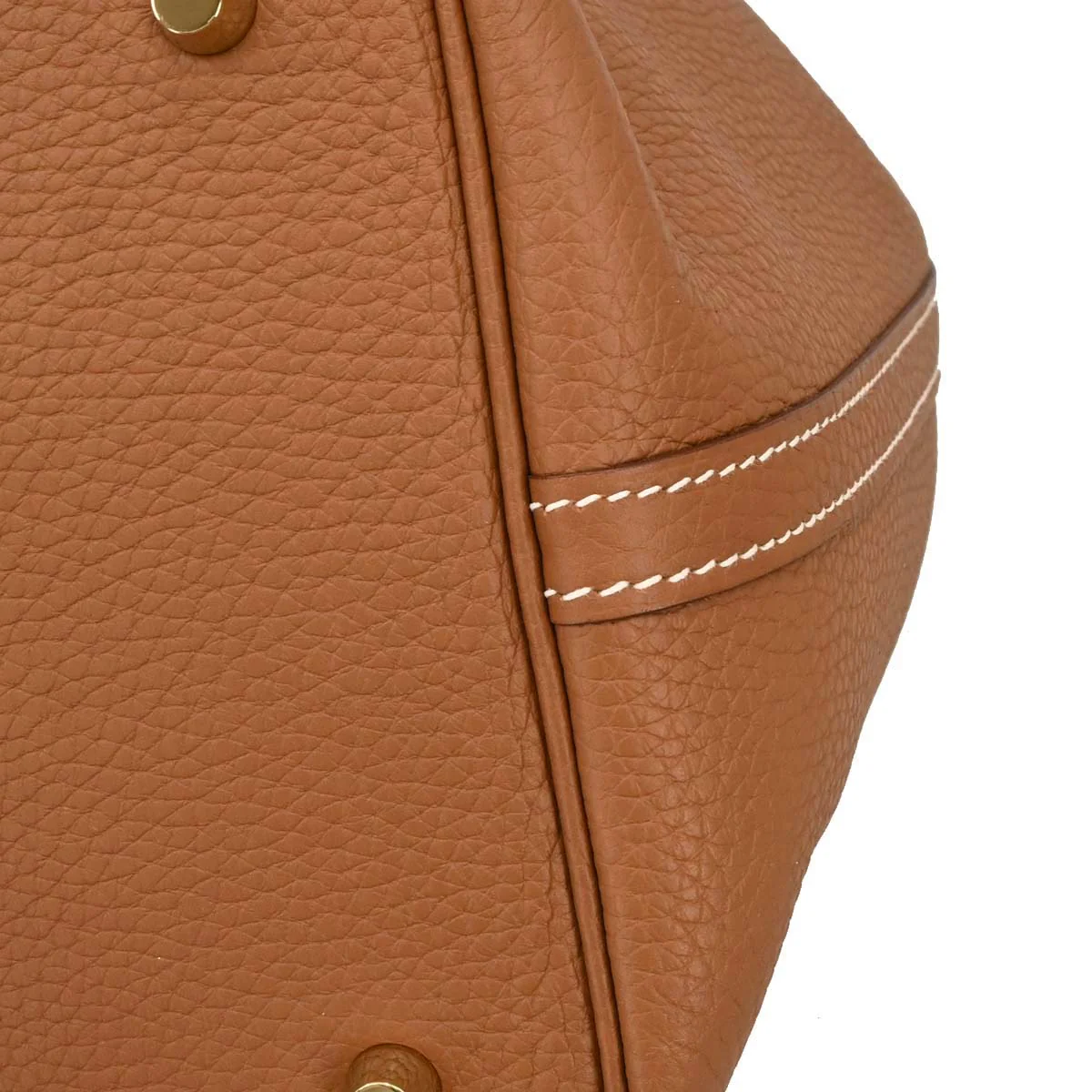 Hermes Gold Taurillon Clemence Picotin Lock 22 MM Handbag - Image 7