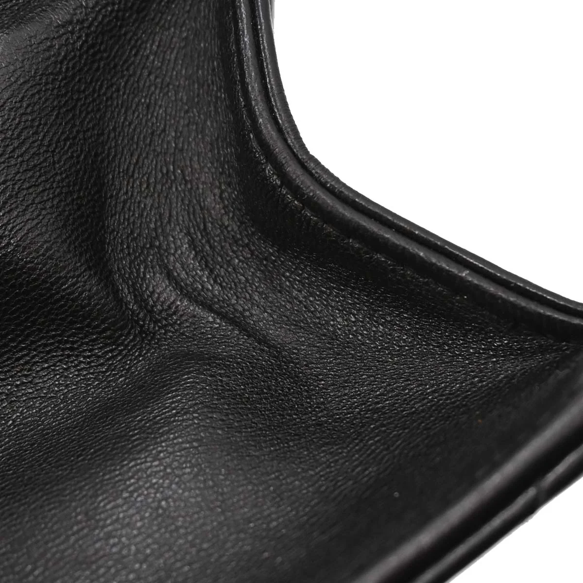 Chanel Black Lambskin Pushlock Small Half Flap Shoulder Bag - Image 10