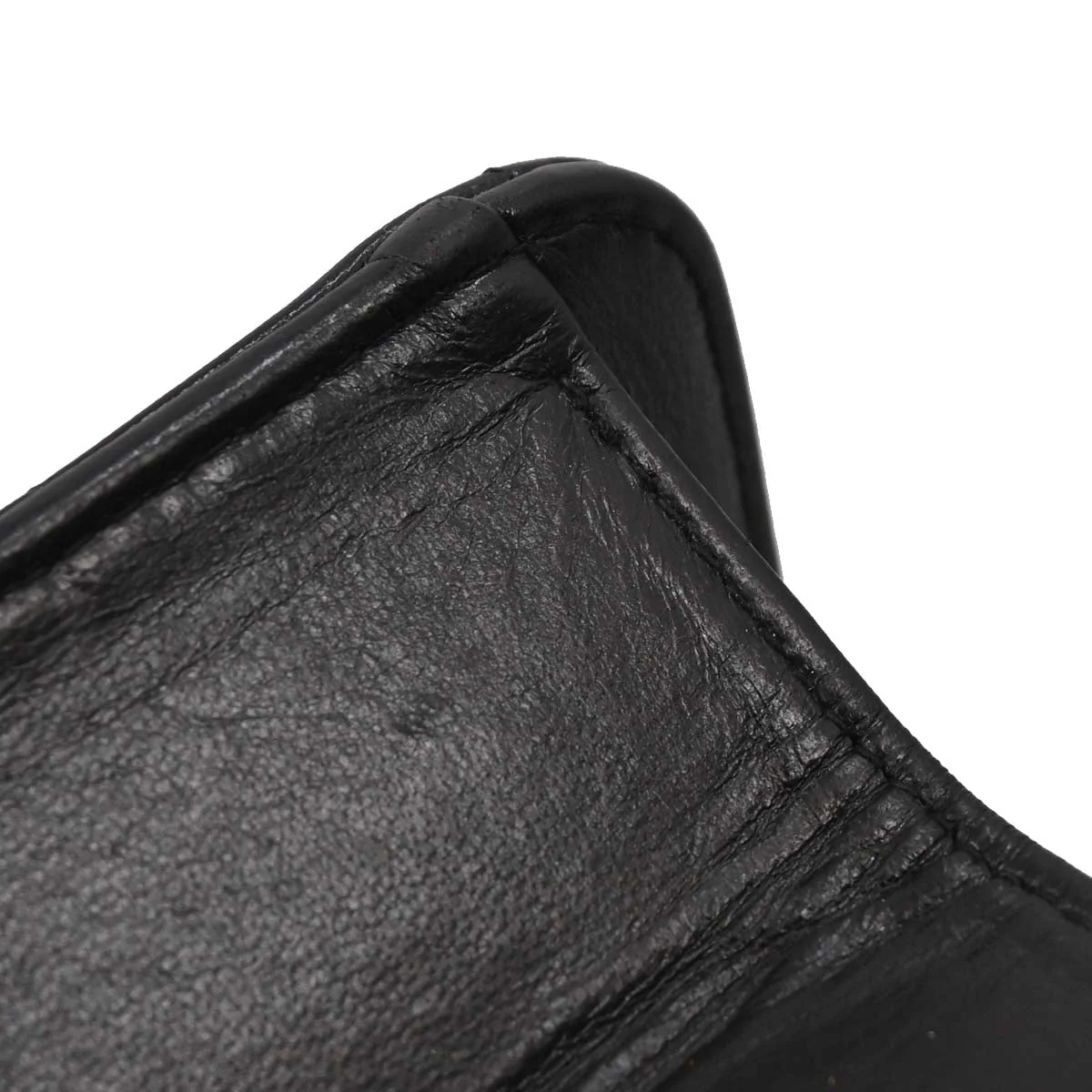 Chanel Black Lambskin Pushlock Small Half Flap Shoulder Bag - Image 4