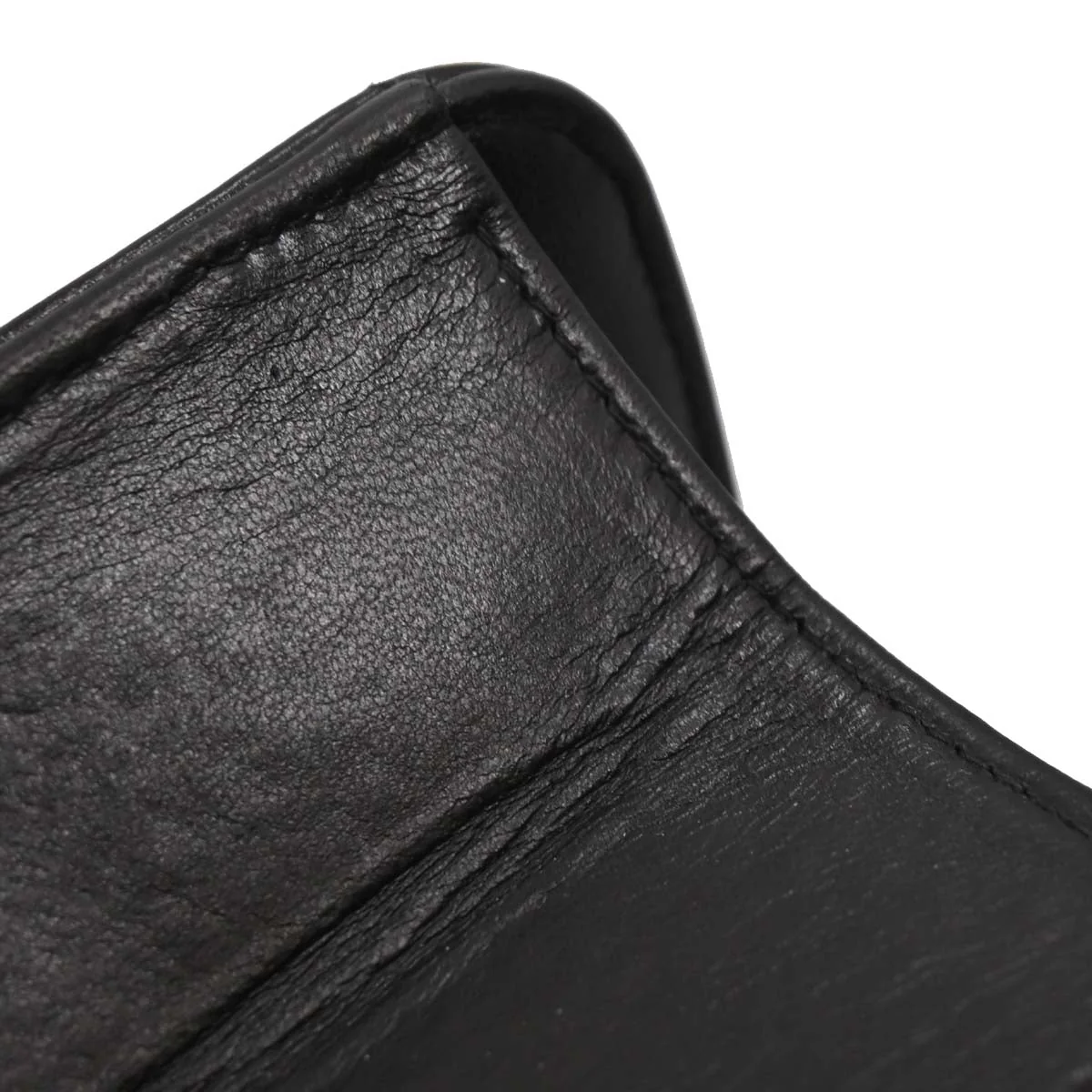 Chanel Black Lambskin Pushlock Small Half Flap Shoulder Bag - Image 5