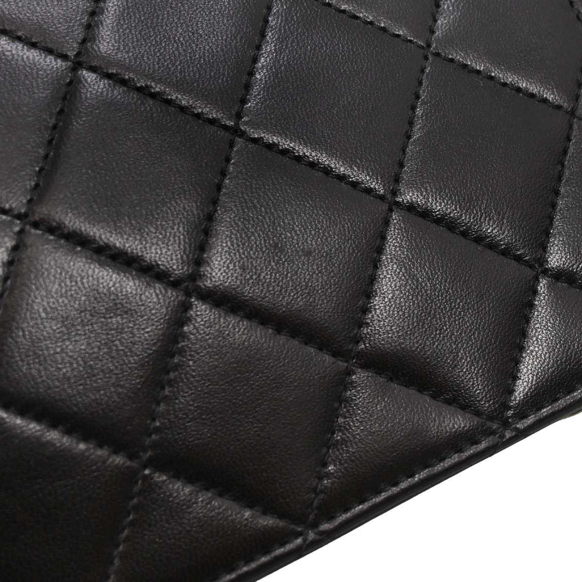 Chanel Black Lambskin Pushlock Small Half Flap Shoulder Bag - Image 6