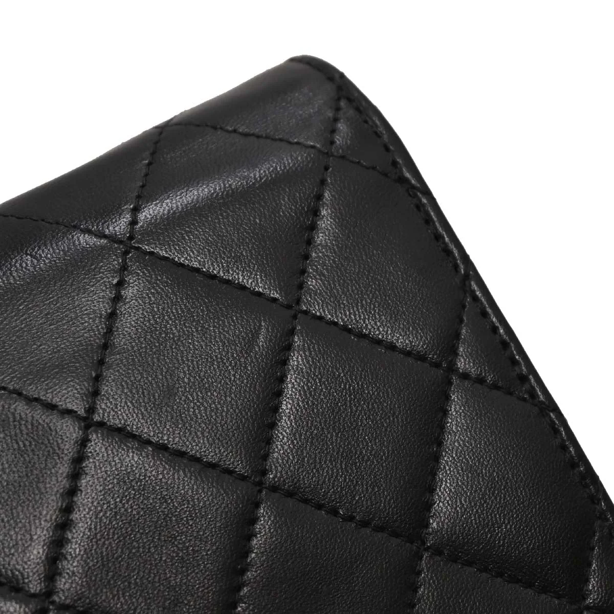 Chanel Black Lambskin Pushlock Small Half Flap Shoulder Bag - Image 7