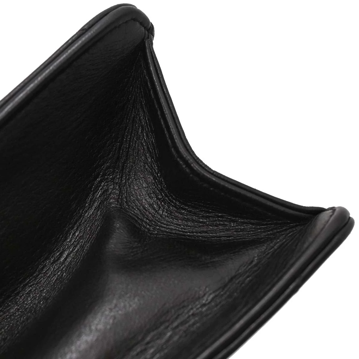 Chanel Black Lambskin Pushlock Small Half Flap Shoulder Bag - Image 9