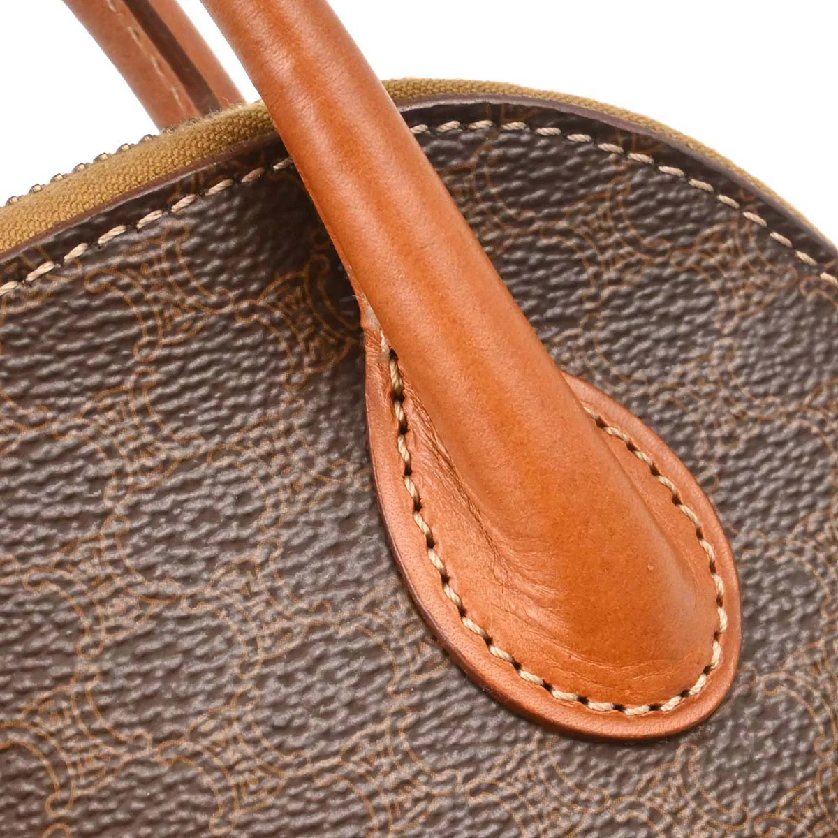 Celine Brown PVC Macadam 2way Shoulder Handbag - Image 10