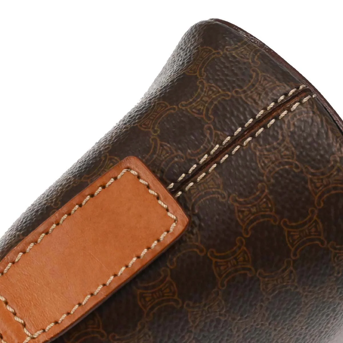 Celine Brown PVC Macadam 2way Shoulder Handbag - Image 7