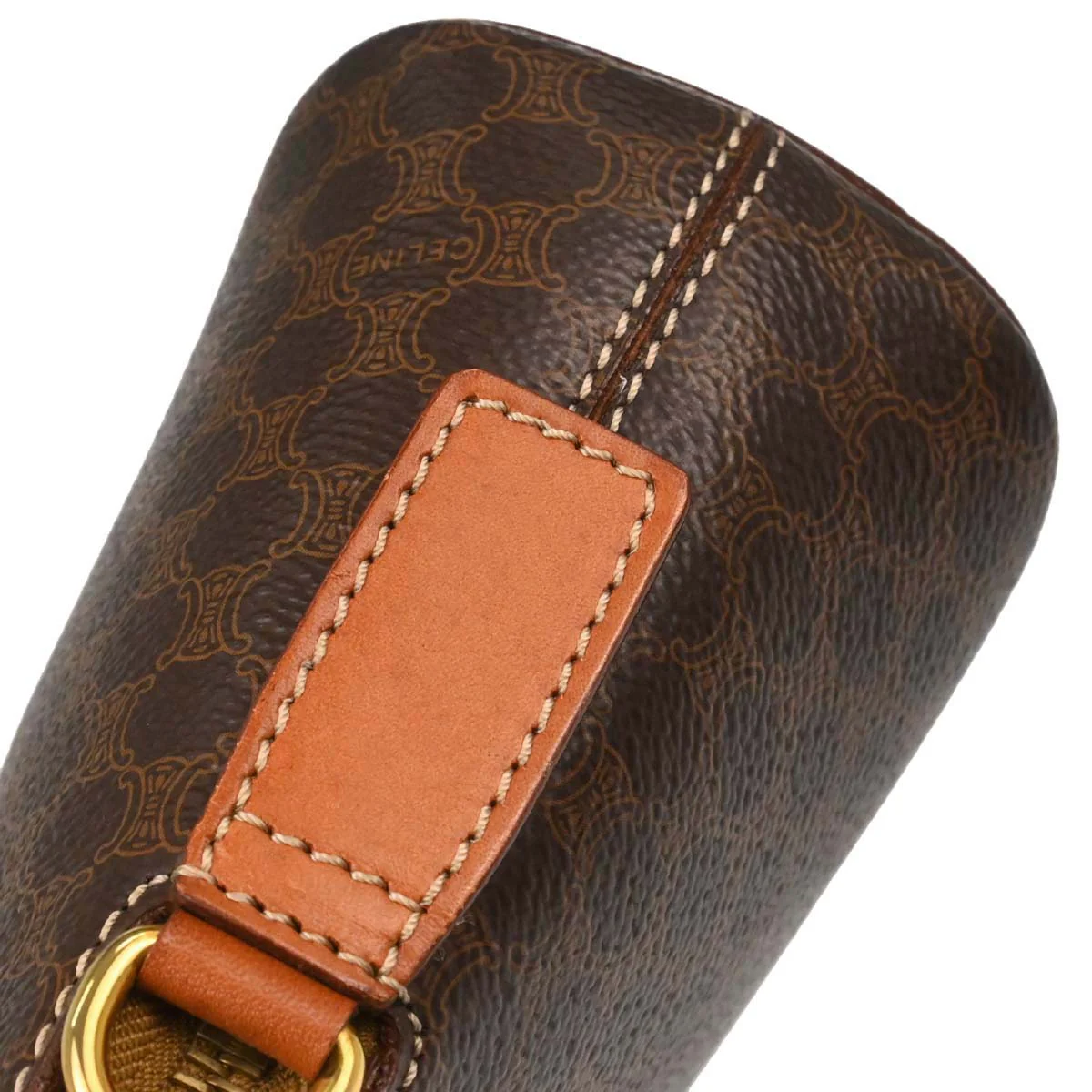 Celine Brown PVC Macadam 2way Shoulder Handbag - Image 9