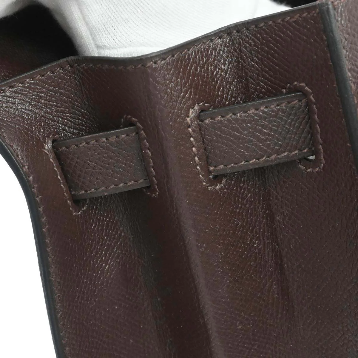 Hermes Chocolat Courchevel Kelly 32 Sellier 2way Shoulder Handbag - Image 16