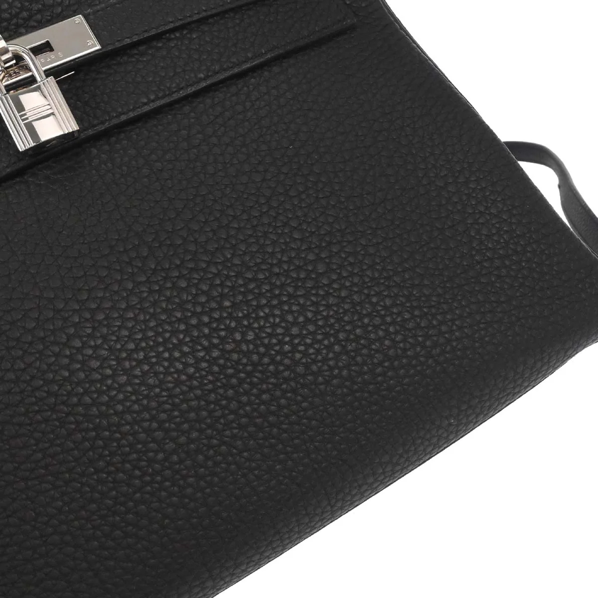 Hermes Black Togo Kelly 32 Retourne 2way Shoulder Handbag - Image 12