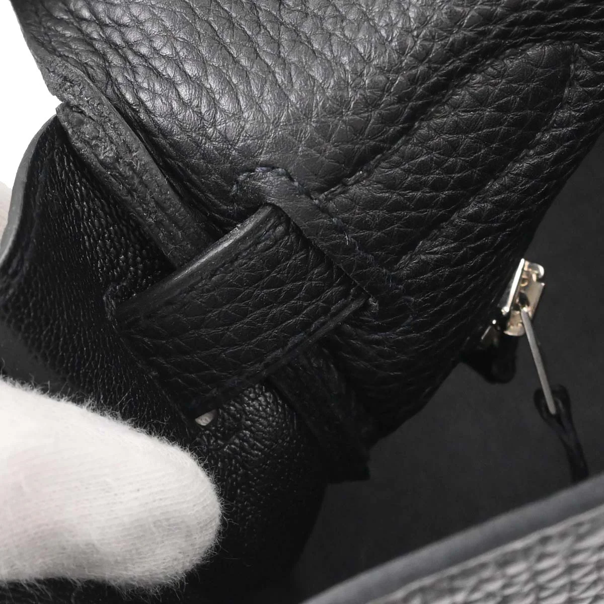 Hermes Black Togo Kelly 32 Retourne 2way Shoulder Handbag - Image 16