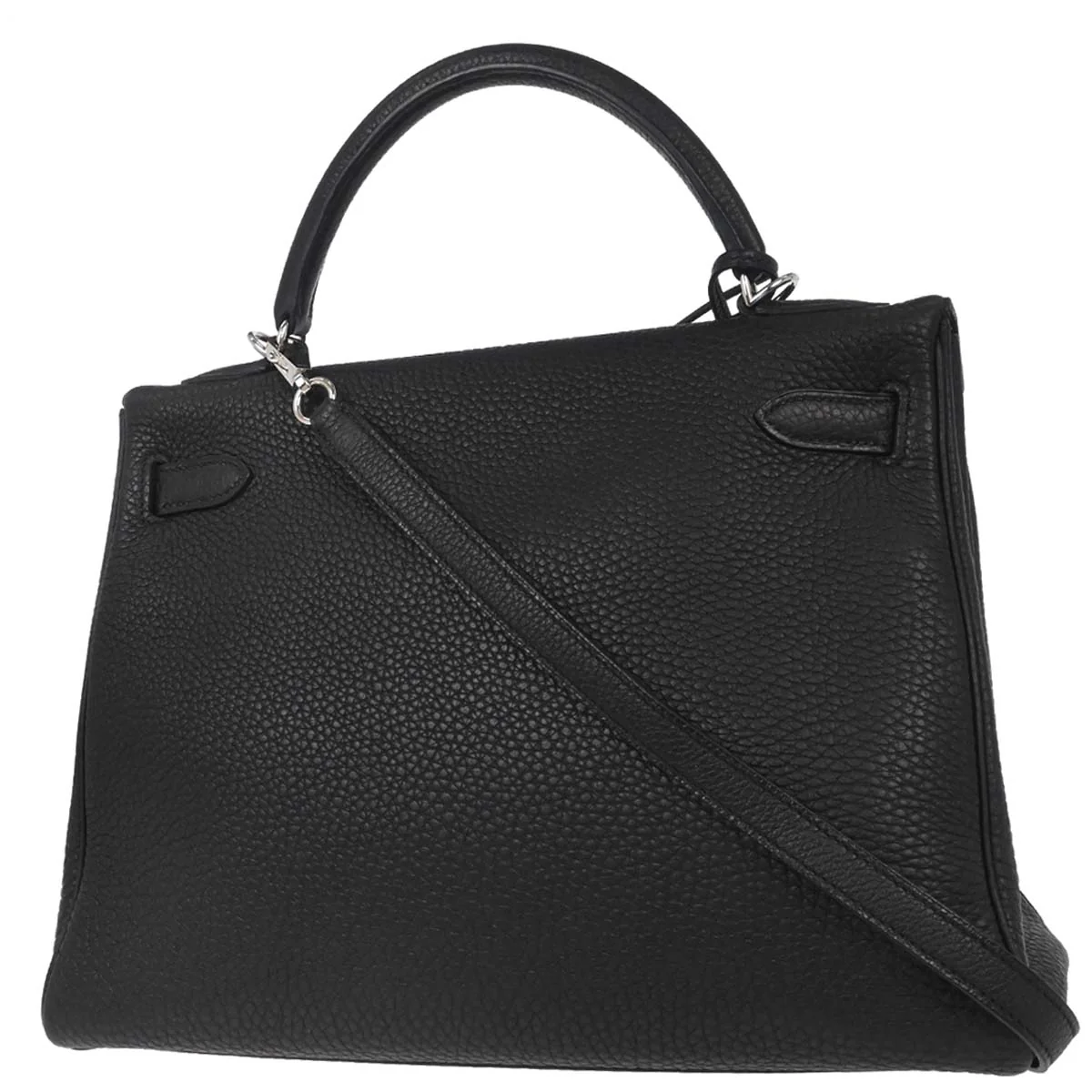 Hermes Black Togo Kelly 32 Retourne 2way Shoulder Handbag - Image 2