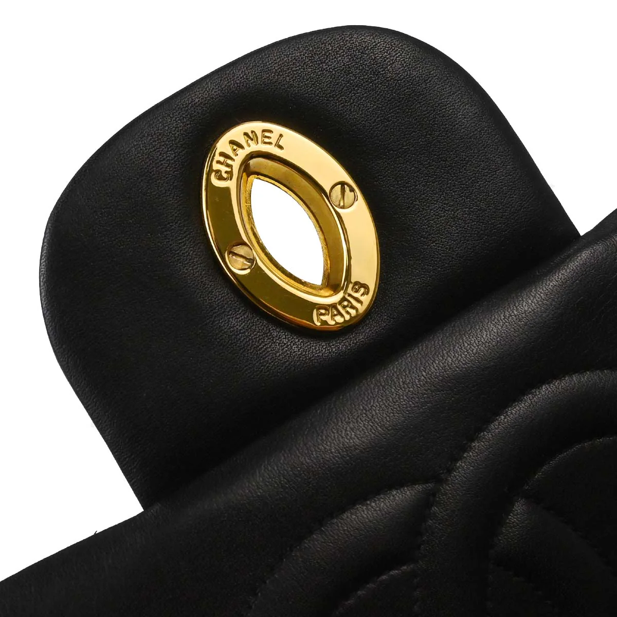 Chanel Black Lambskin Maxi Classic Flap Shoulder Bag - Image 16