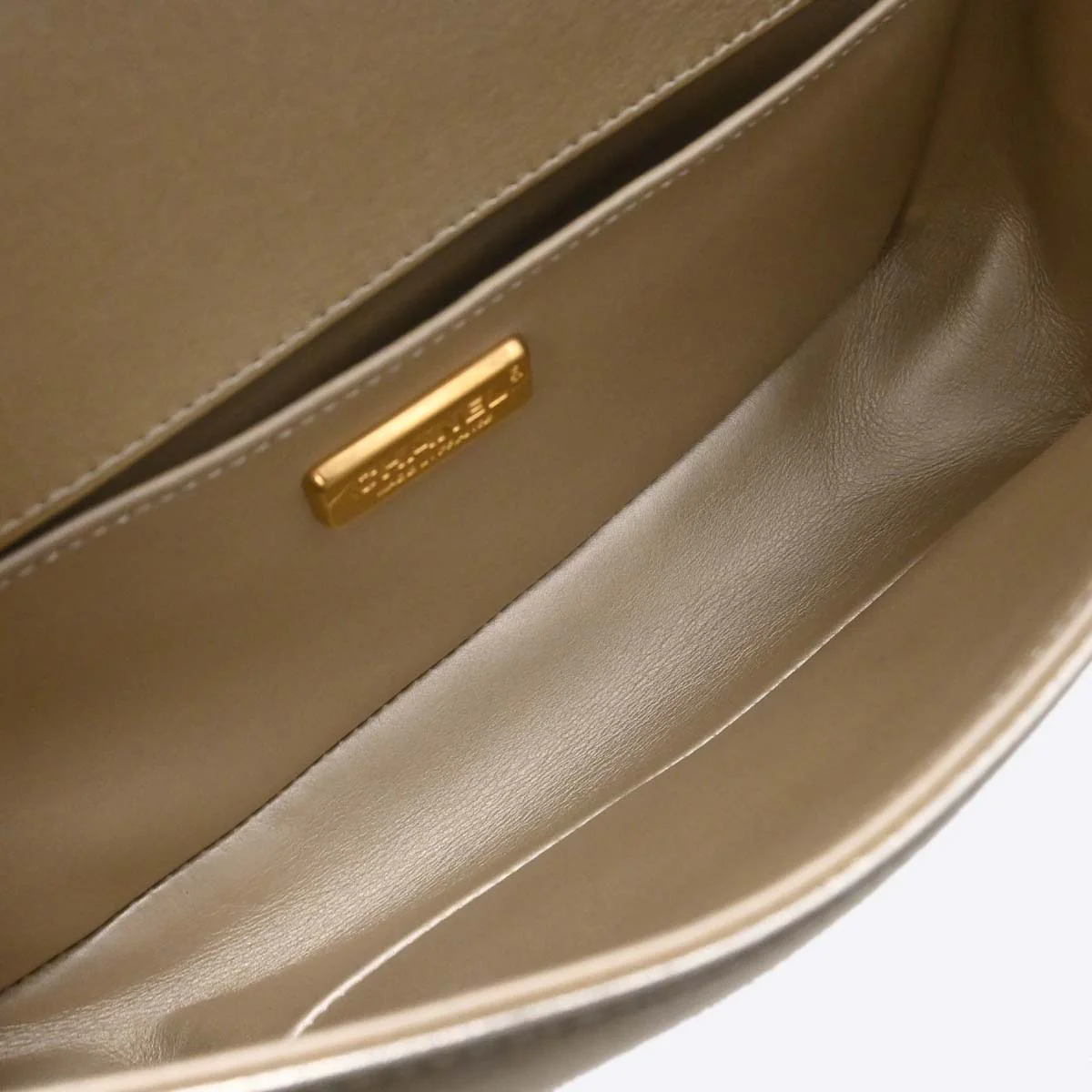 Boy Chanel 2017 * Gold Python Medium Shoulder Bag - Image 18
