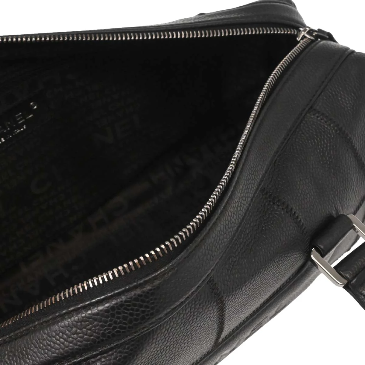 Chanel 2005-2006 Black Caviar Skin Choco Bar Handbag - Image 15