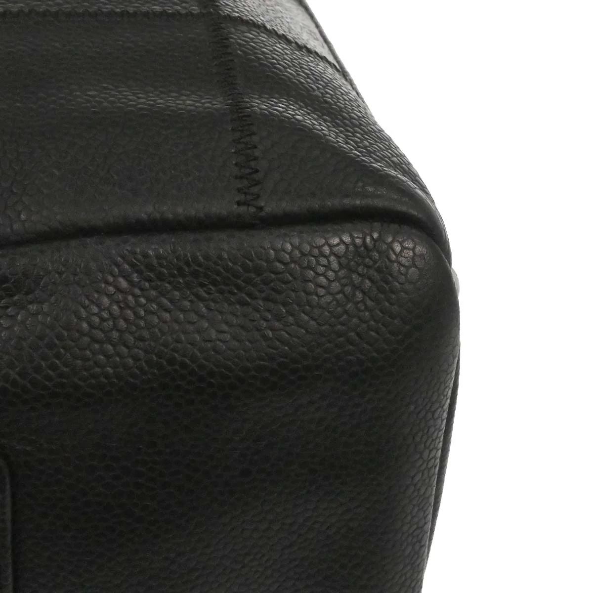 Chanel 2005-2006 Black Caviar Skin Choco Bar Handbag - Image 7