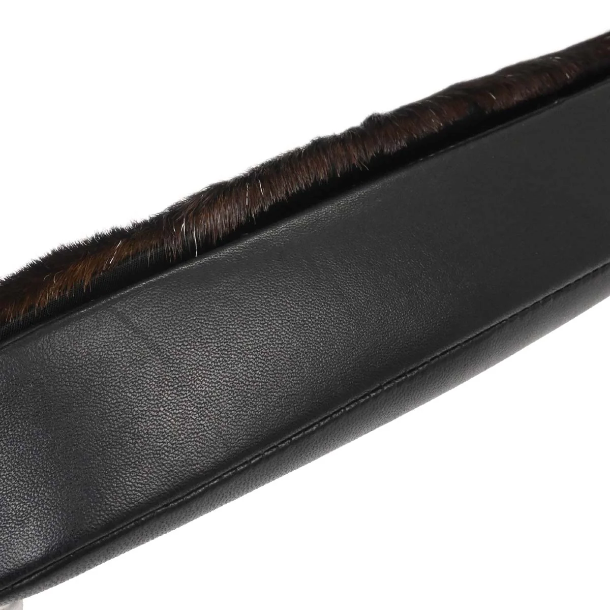 Christian Dior Black Brown Fur Malice Handbag - Image 3