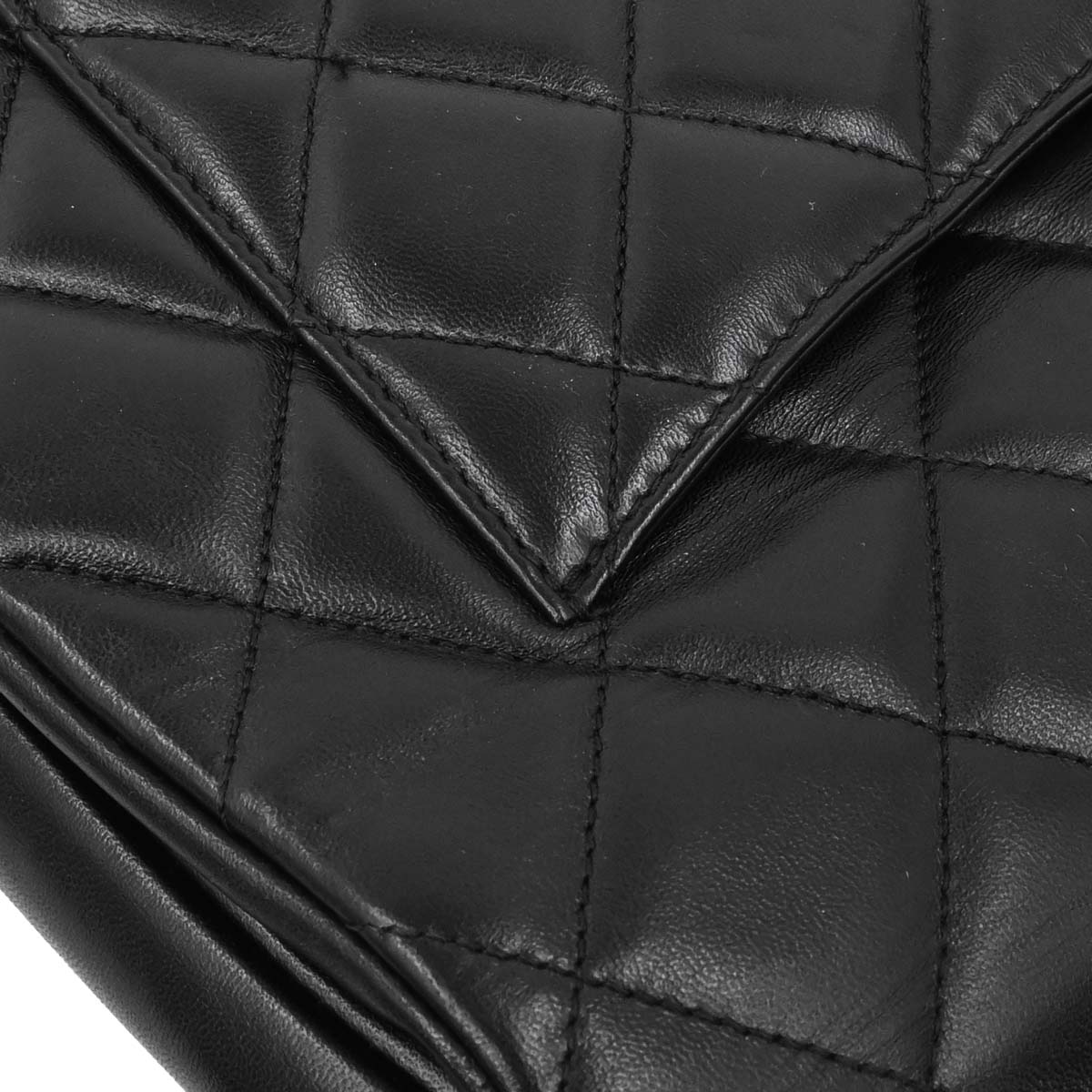 Chanel 2014 Black Lambskin Top Handle 2way Shoulder Handbag - Image 4