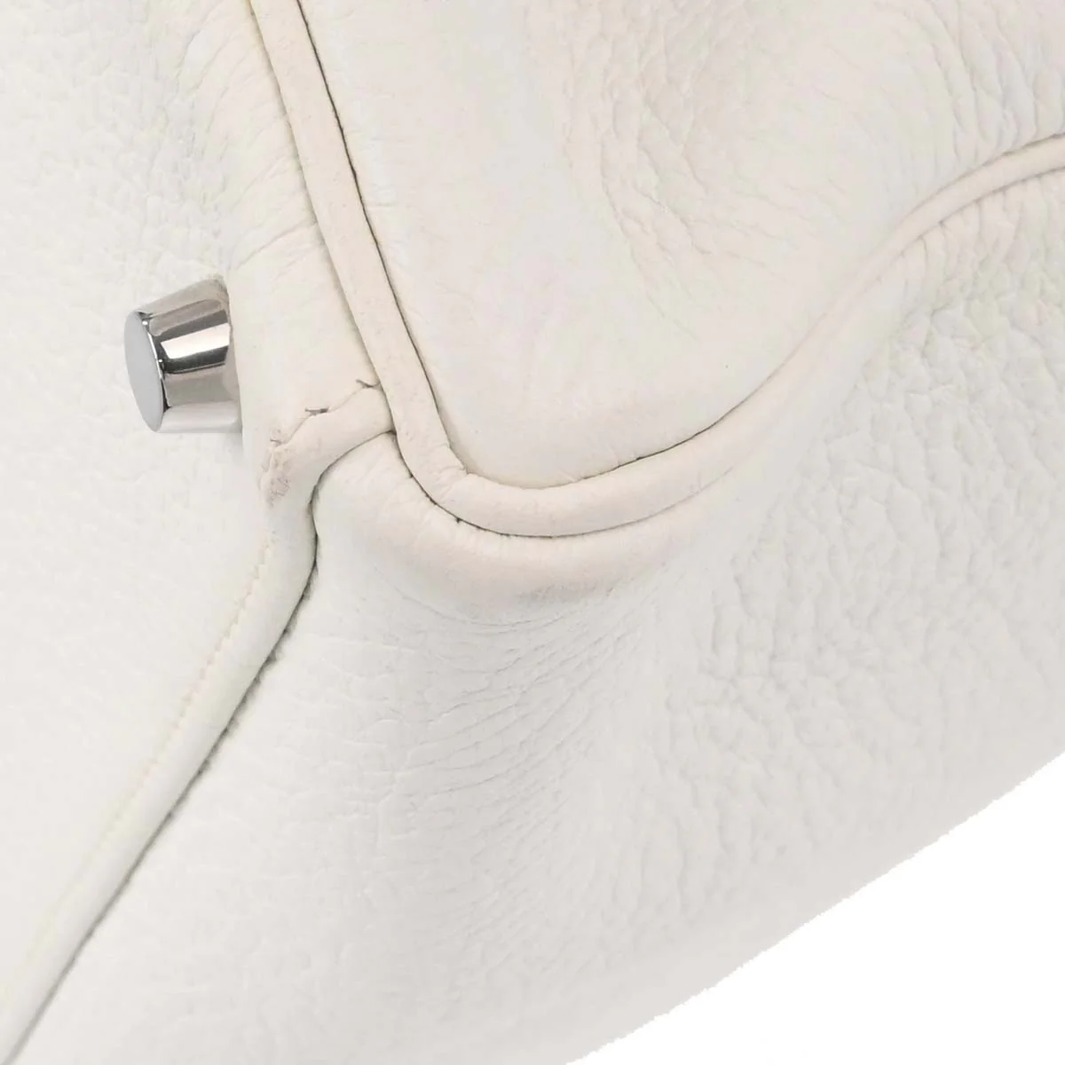 Hermes White Taurillon Clemence Kelly 32 Retourne 2way Shoulder Handbag - Image 10