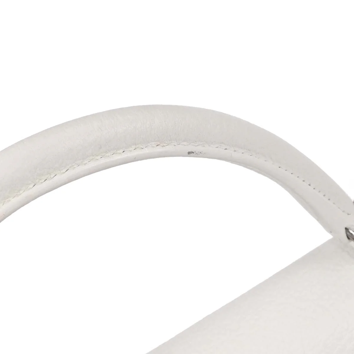 Hermes White Taurillon Clemence Kelly 32 Retourne 2way Shoulder Handbag - Image 14