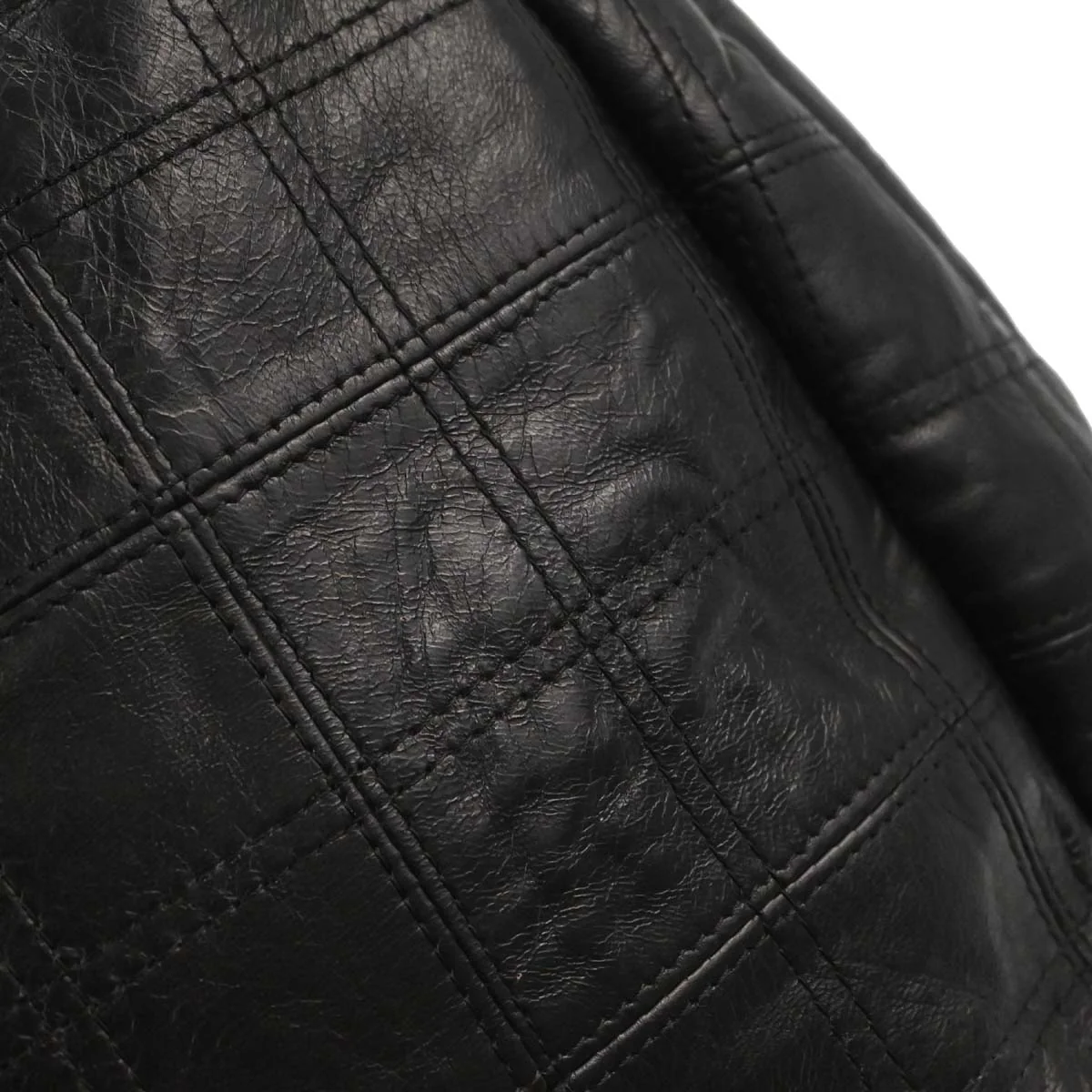 Chanel 2006-2008 Black Lambskin Lax Accordion Shoulder Bag - Image 13