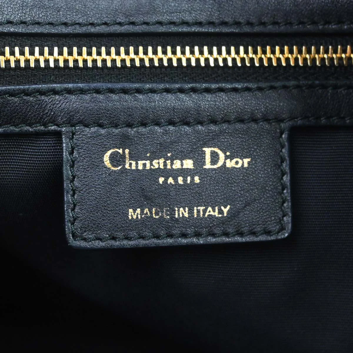 Christian Dior Black Lambskin Cannage Tote Handbag - Image 20