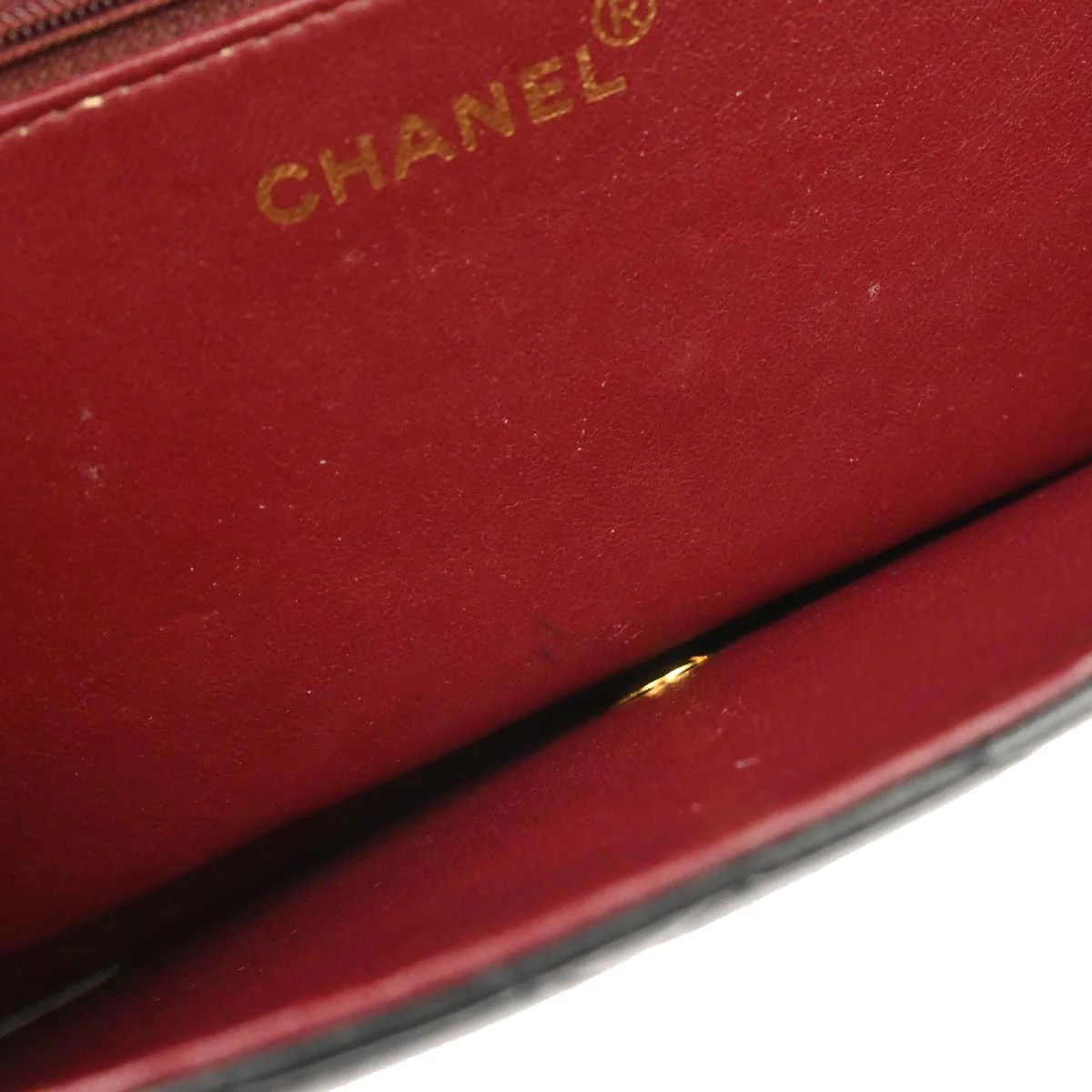 Chanel 1996-1997 Black Lambskin Pushlock Medium Half Flap Shoulder Bag - Image 13