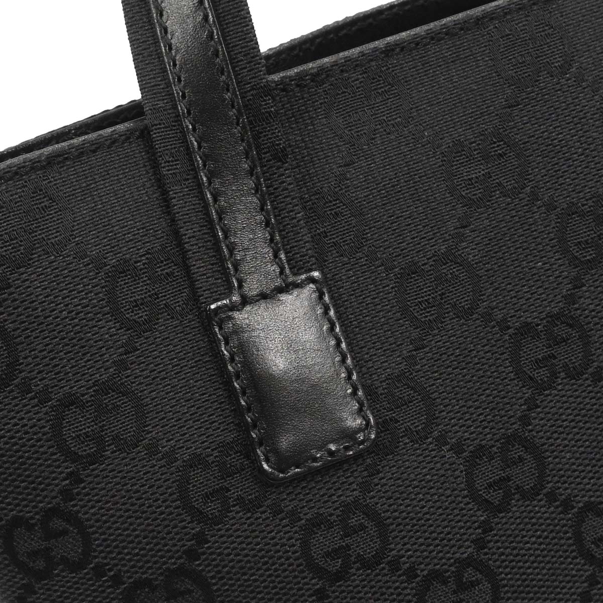 Gucci Black Canvas GG Tote Handbag - Image 8