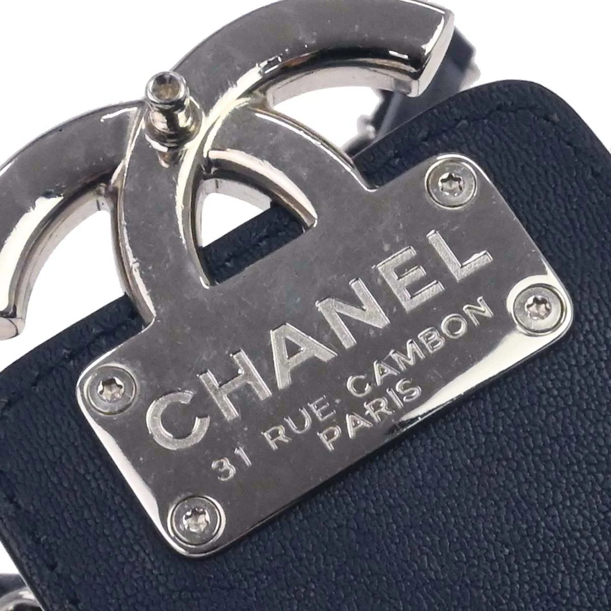 Chanel Navy Lambskin CC Mini Box Camera Bag Shoulder Bag - Image 14