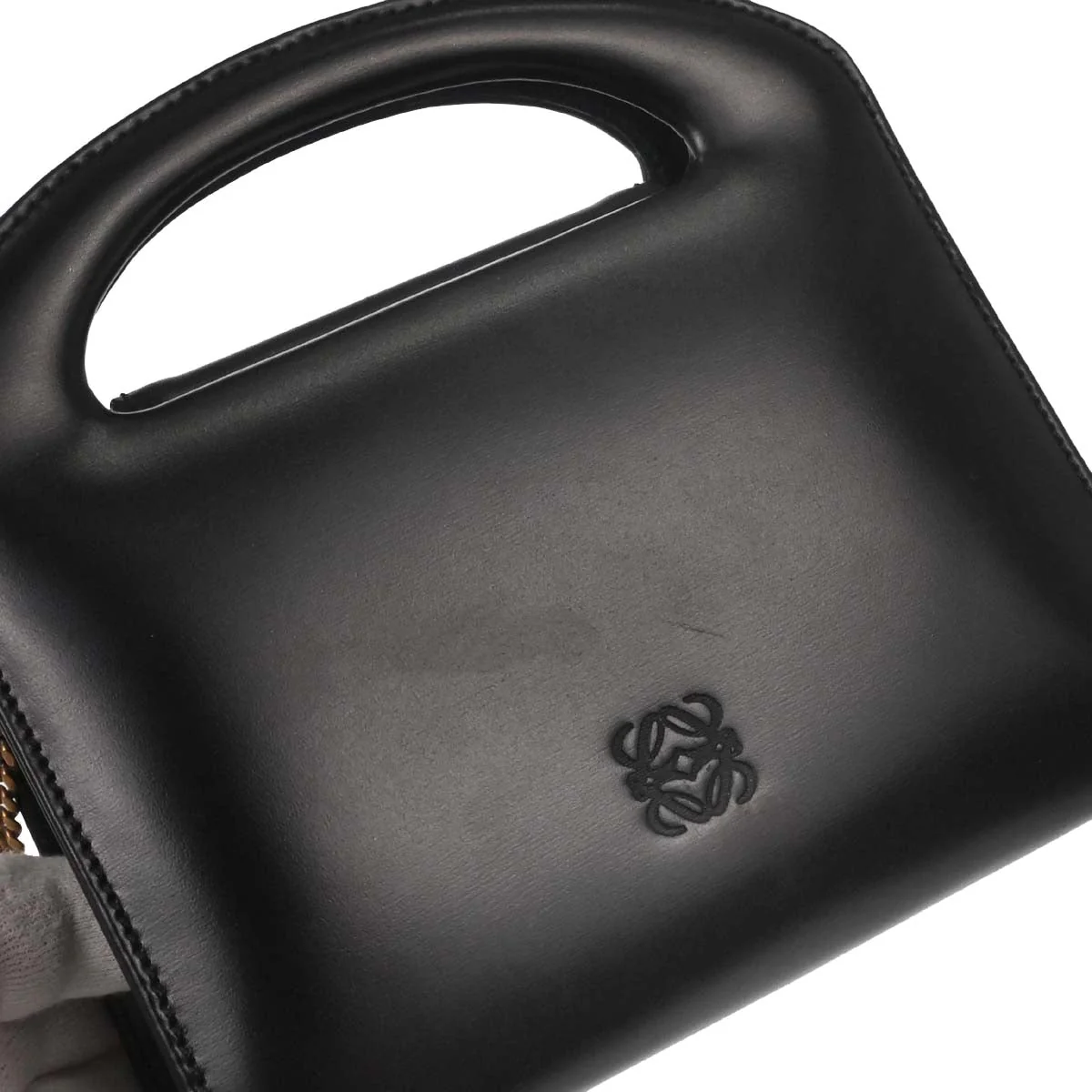 Loewe Black Leather Anagram 2way Shoulder Handbag - Image 14