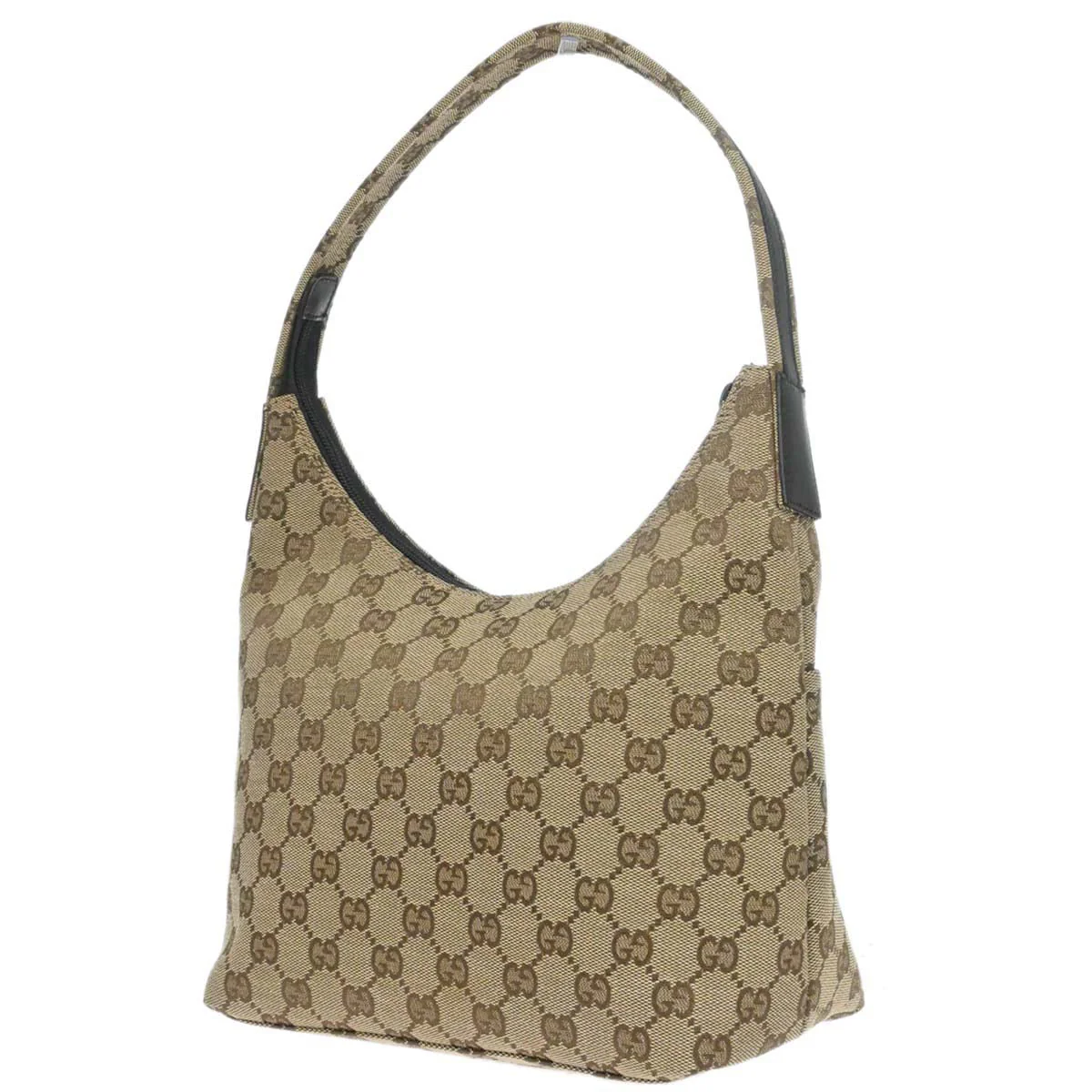 Gucci Beige Canvas GG Hobo Handbag - Image 2