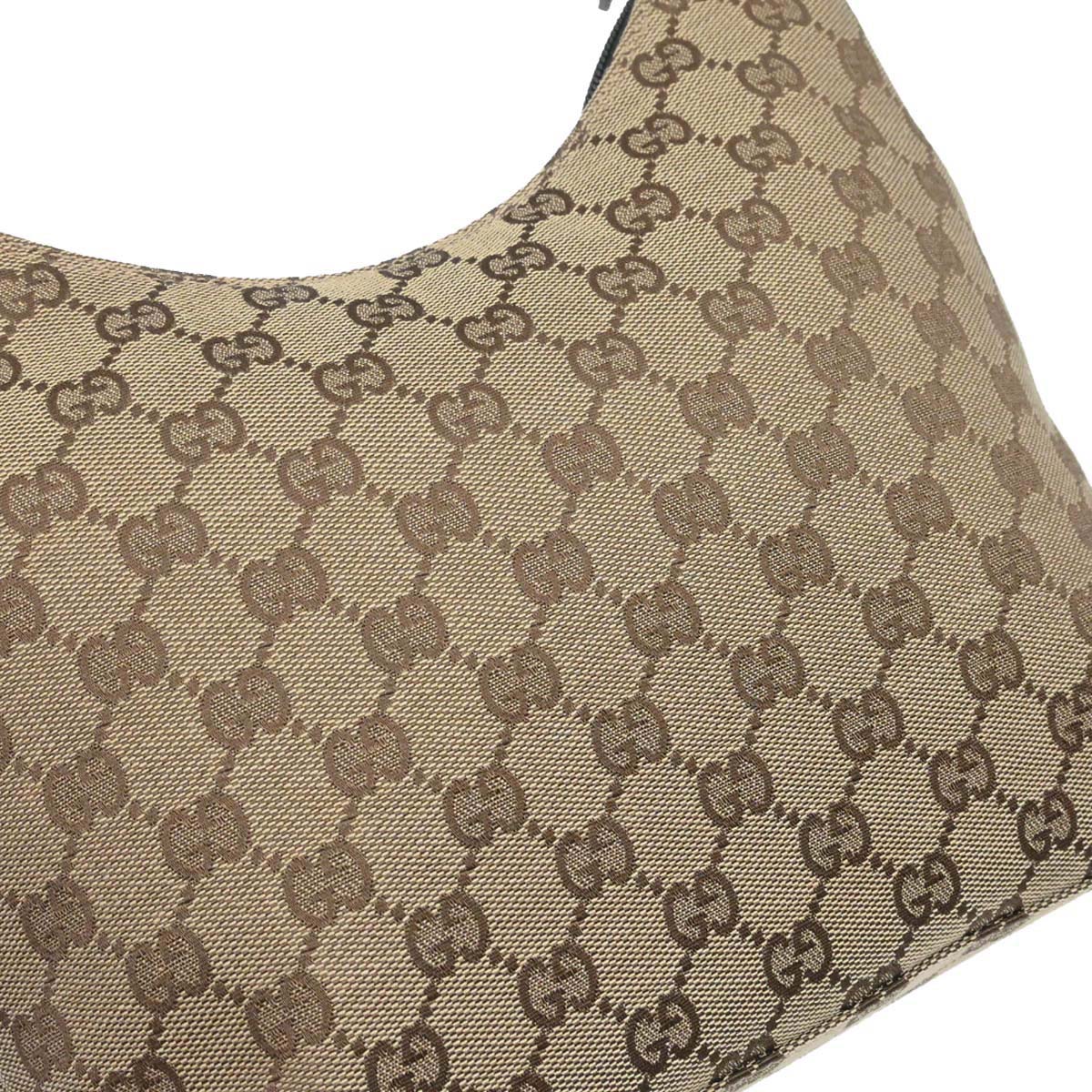 Gucci Beige Canvas GG Hobo Handbag - Image 8