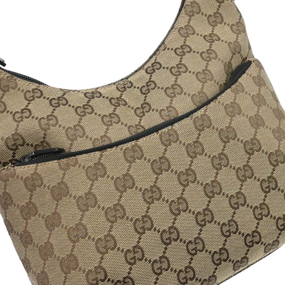 Gucci Beige Canvas GG Hobo Handbag - Image 9