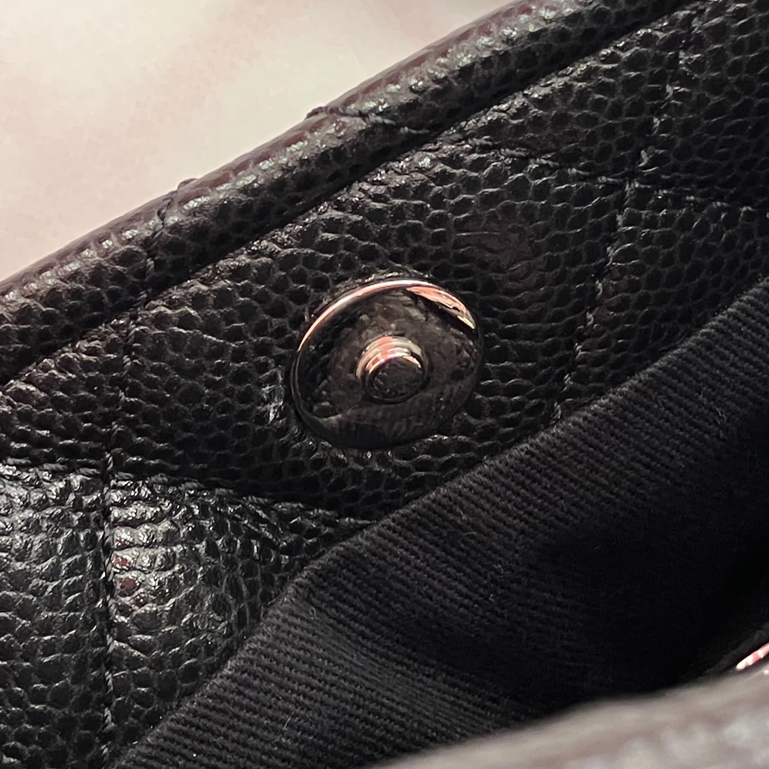Chanel 2013-2014 Black Caviar Skin Timeless CC Chain Tote Bag - Image 21