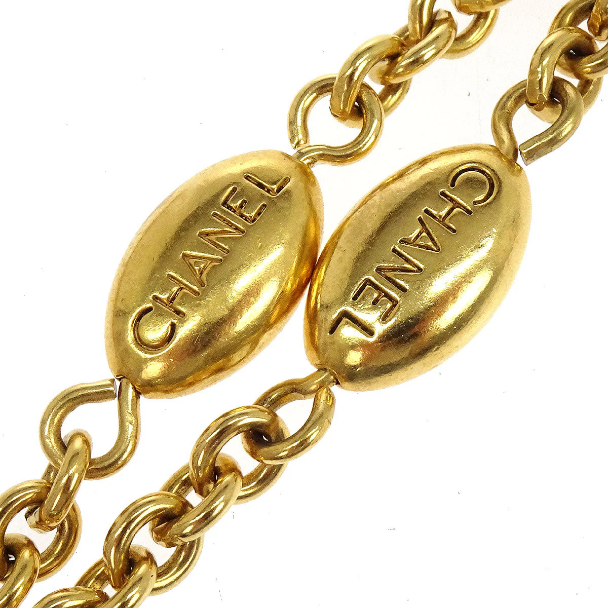 Chanel Chain Necklace Gold Costume Pearl 94A - Image 3
