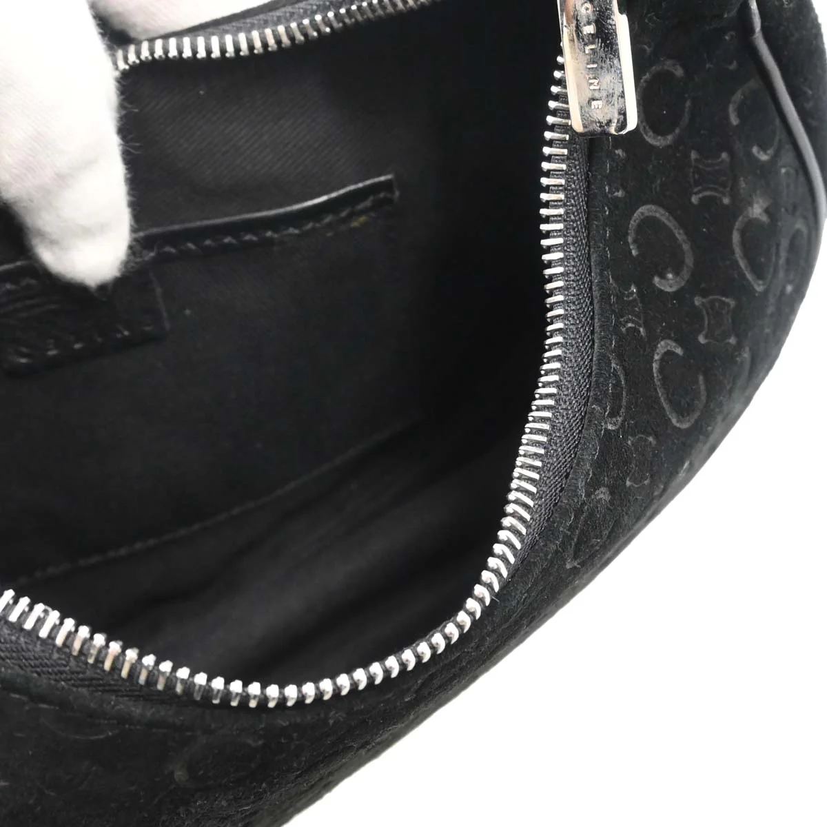 Celine Black Suede C Macadam Handbag - Image 16