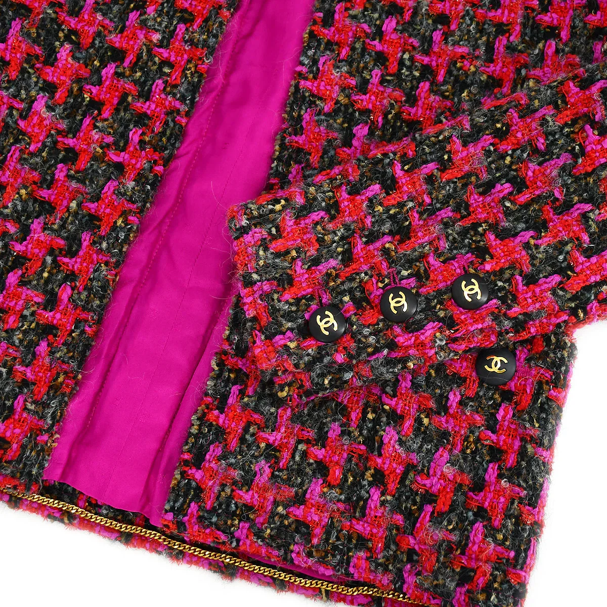 Chanel Setup Suit Jacket Skirt Pink 29 #36 - Image 5