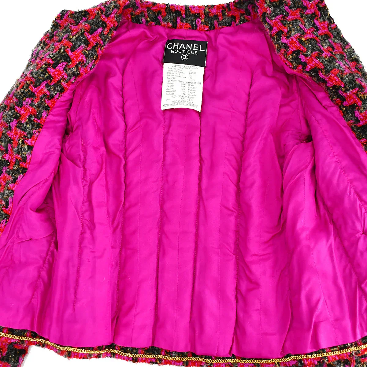 Chanel Setup Suit Jacket Skirt Pink 29 #36 - Image 6
