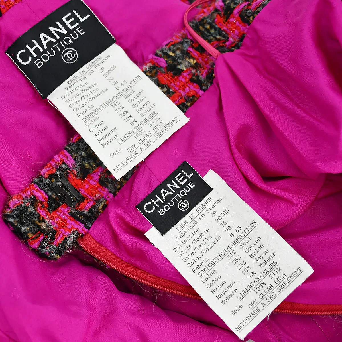 Chanel Setup Suit Jacket Skirt Pink 29 #36 - Image 9
