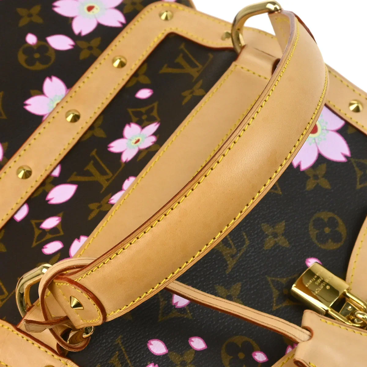 Louis Vuitton 2003 Monogram Cherry Blossom Sac Retro PM Handbag M92012 - Image 10