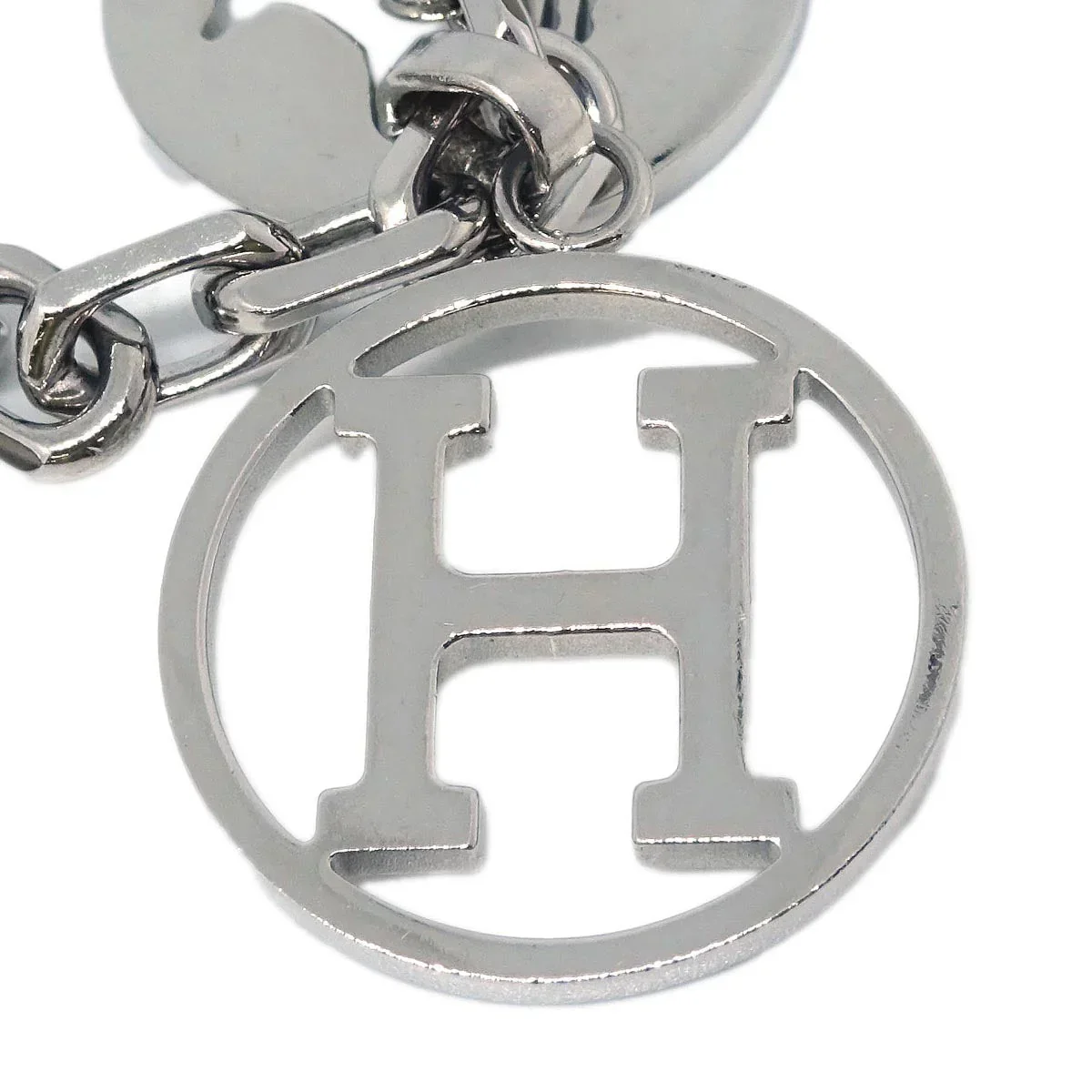 Hermes Amulet Bull Lock Key Holder Silver Small Good - Image 4