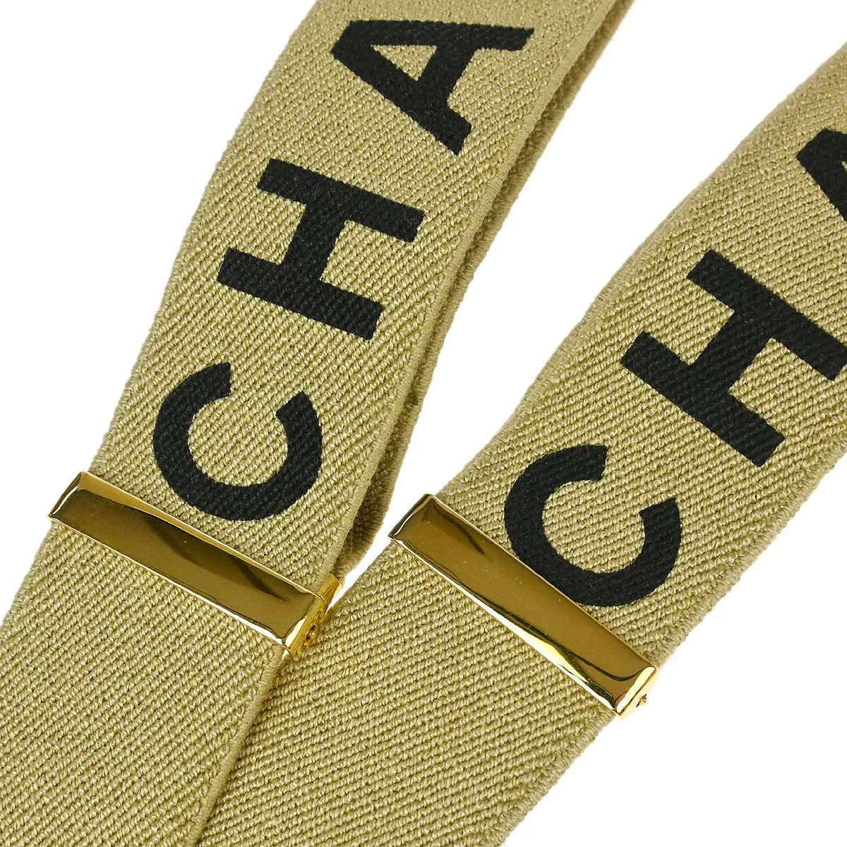 Chanel Suspenders Beige Small Good - Image 3