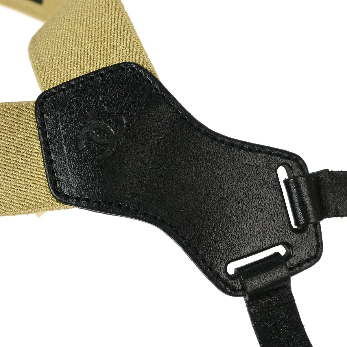 Chanel Suspenders Beige Small Good - Image 5