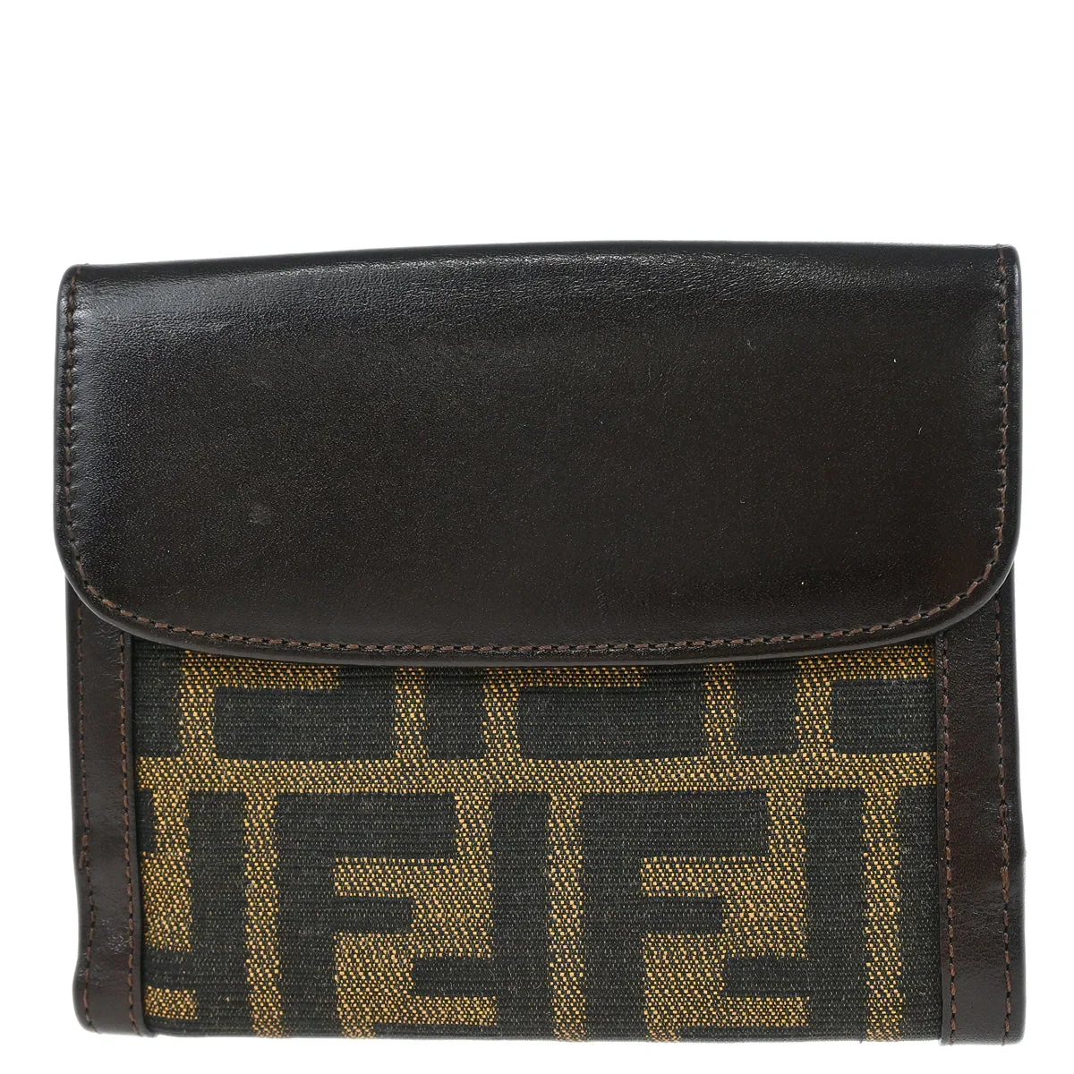 Fendi 2000 Brown Zucca Wallet Purse - Image 2
