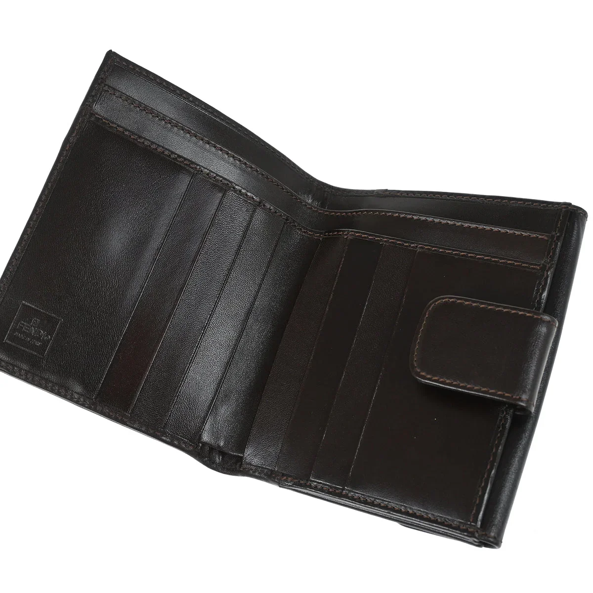 Fendi 2000 Brown Zucca Wallet Purse - Image 6