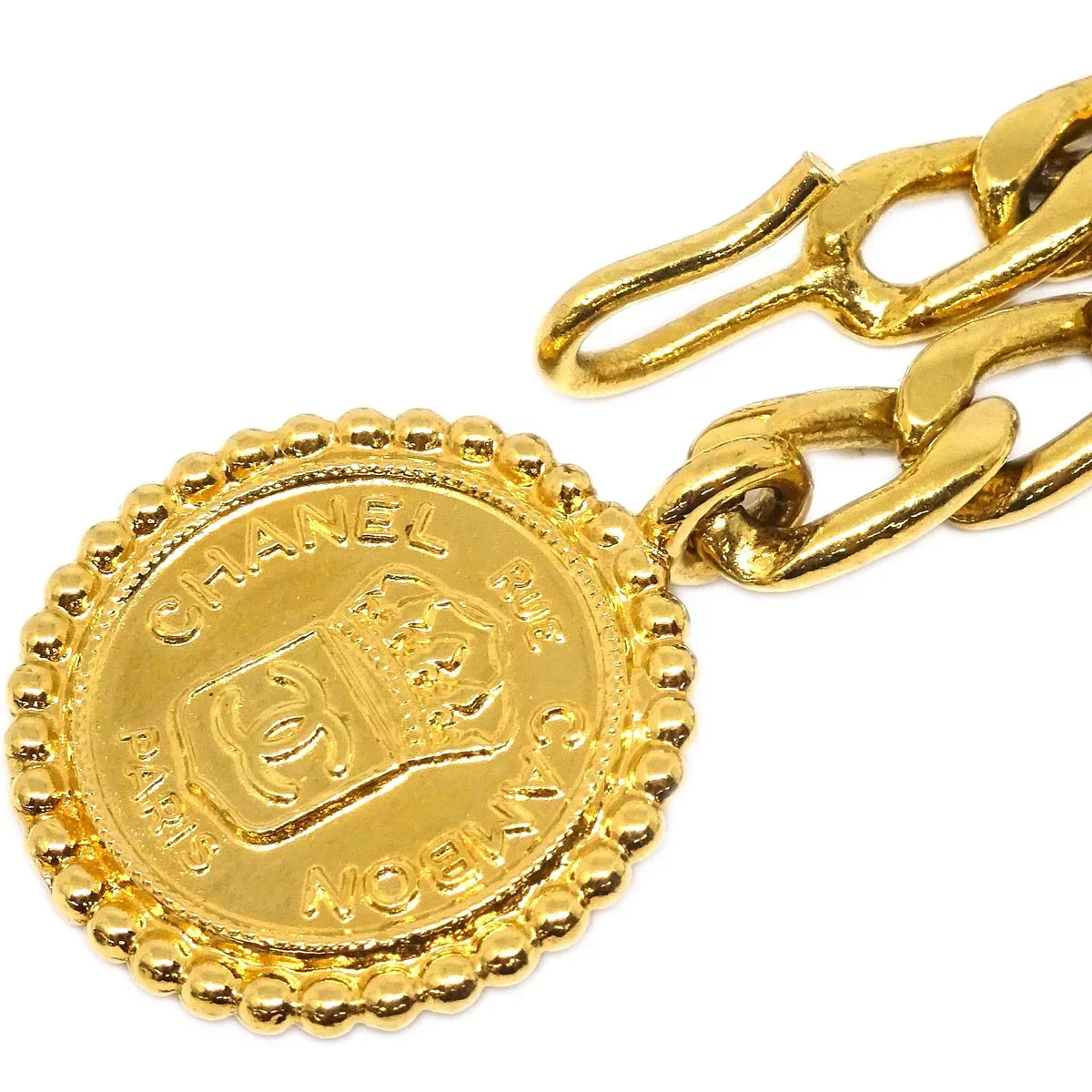 Chanel Chain Belt Medallion Gold Small Good - Image 2