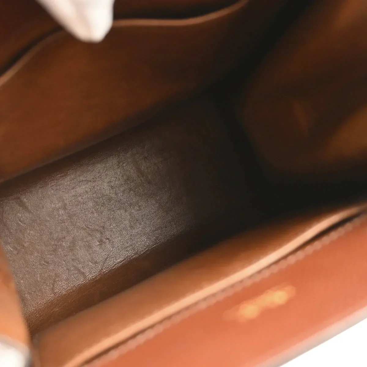 Hermes 1989 Marron Fonce Courchevel Kelly Sport PM Shoulder Bag - Image 7